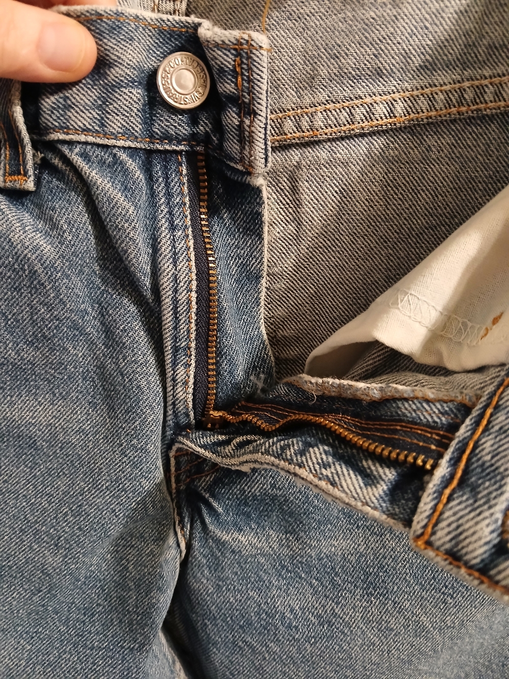 Levi's 517 Slim Fit 7 Juniors Boot Cut Jeans-Blue with Orange Stitching Vintage - Picture 11 of 16